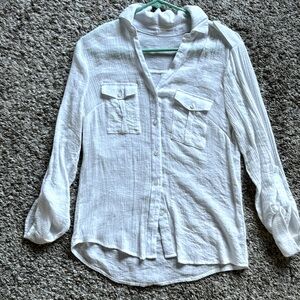 TIMING business button up top, size M